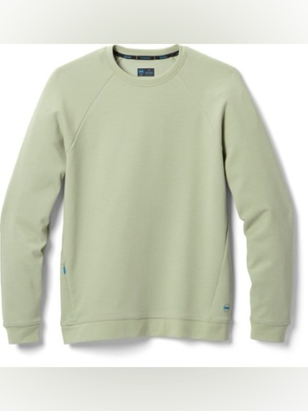 Janji Men’s Circuit Knit Crew Pullover in Light Green— size large